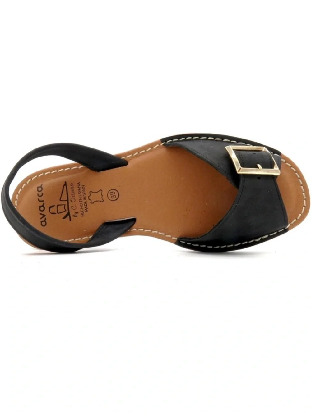 Avarca Menorquina Sandals 9 Nubuck Leather Buckle Coastal Euro Summer